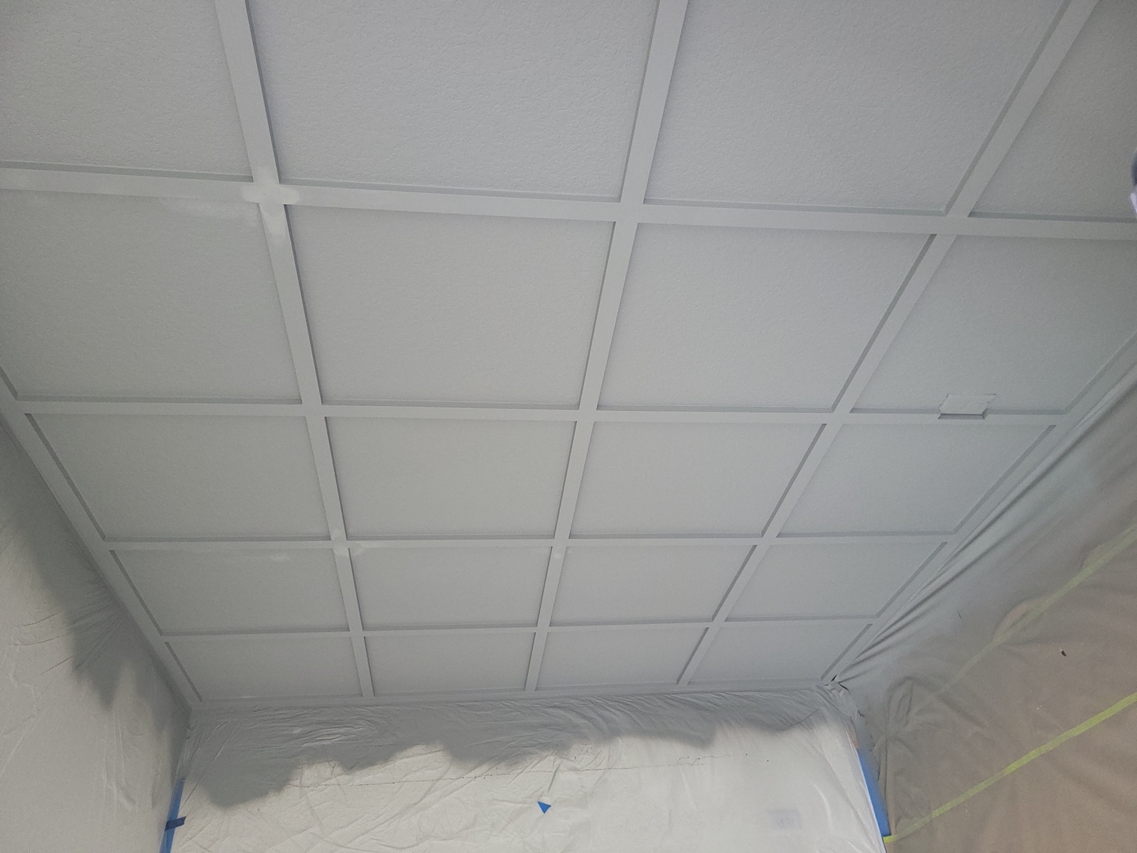 Custom accent wall with panel molding