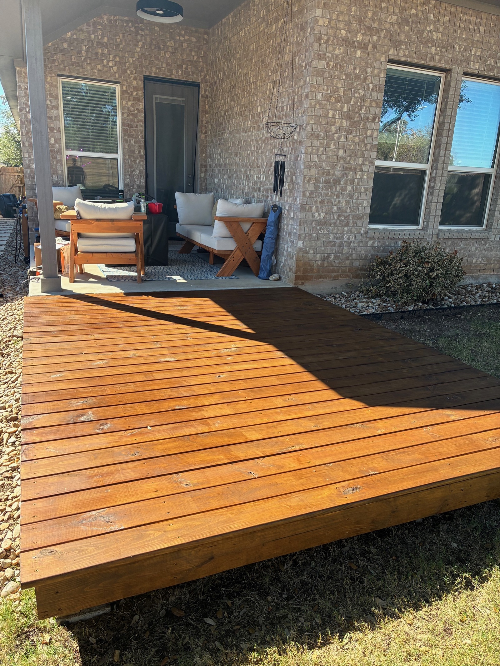 Custom deck build and staining