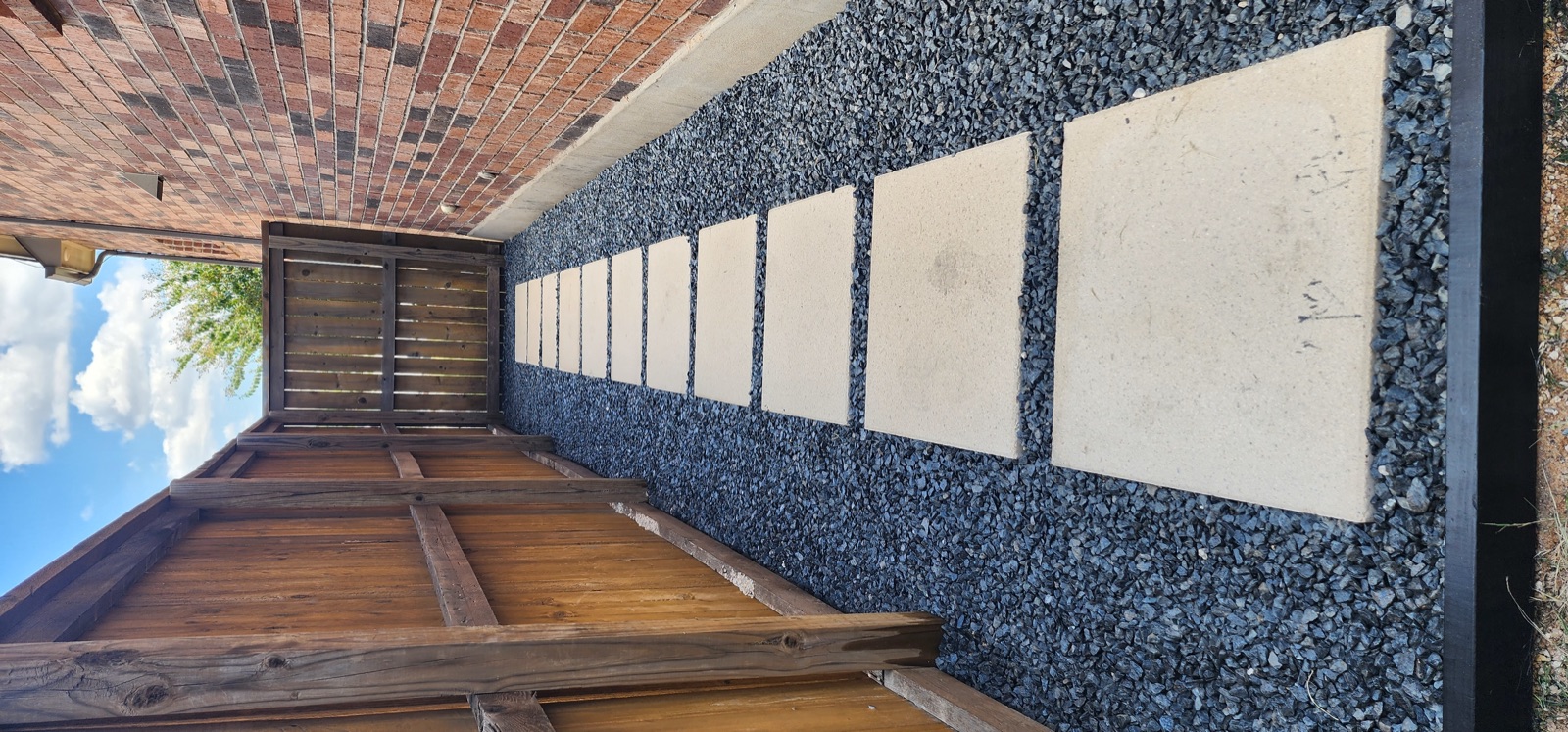 Paver patio installation